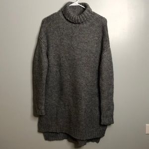 ZARA knitted turtleneck sweater dress
